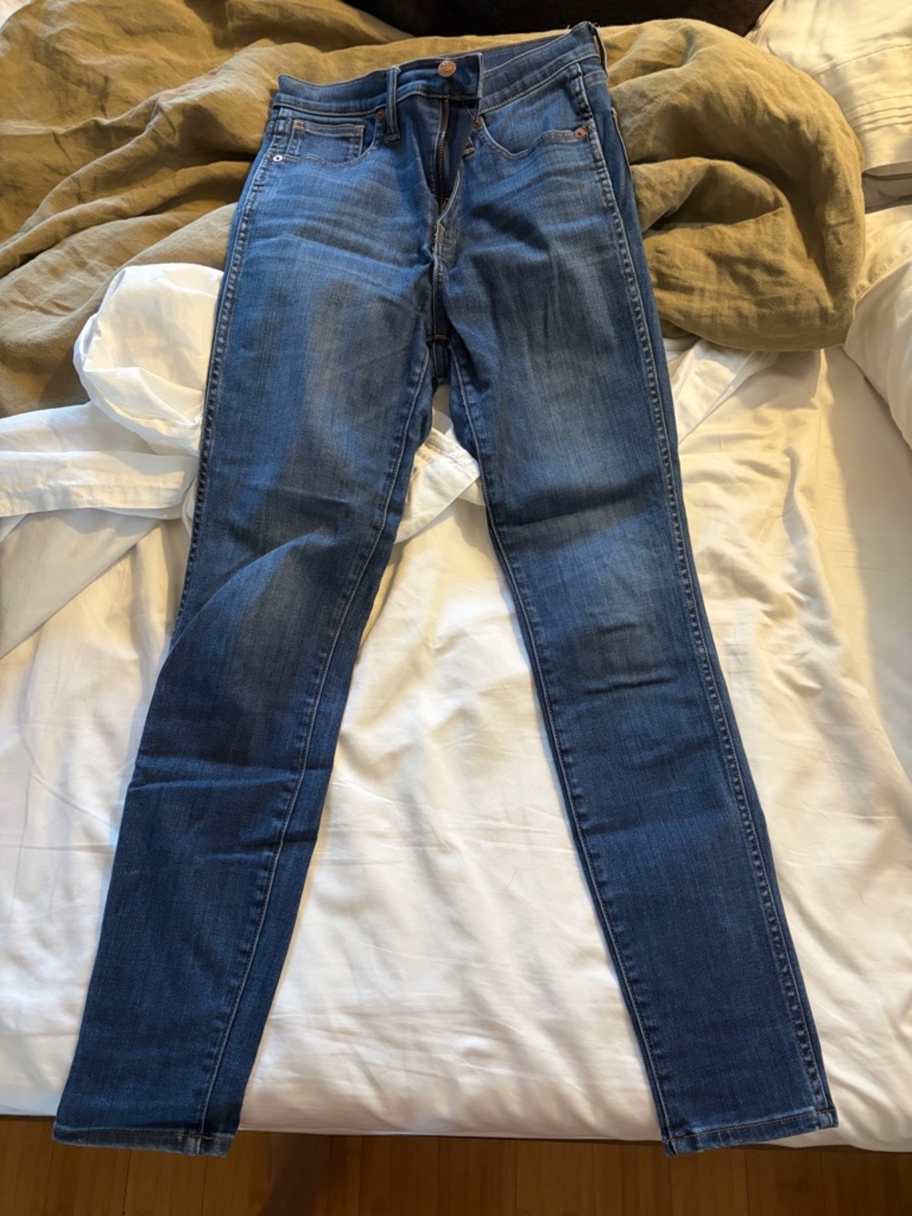 Madewell Women's Skinny Jeans - Dark Blue Wash